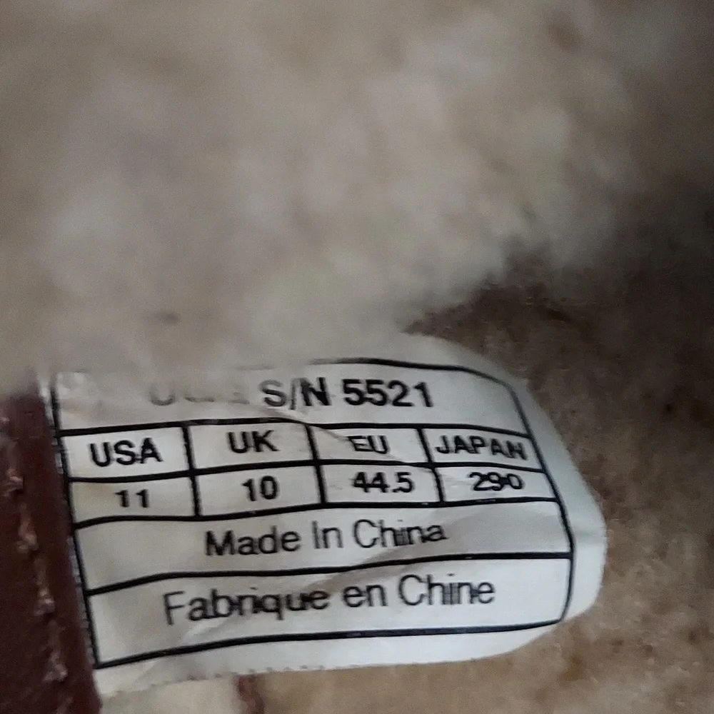 UGG BUTTE WORCHESTER STOUT WATERPROOF LEATHER SNOW BOOTS SIZE US 11